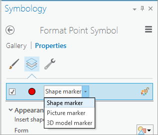Shape marker option Shape marker option