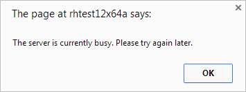 Warning message when there are no available instances Warning message when there are no available instances